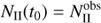 $$ \begin{aligned} N_{\rm II}(t_0)&= N_{\rm II}^\mathrm{obs} \end{aligned} $$