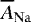 $\overline{A}_{\mathrm{Na}}$