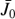 $ \bar{J}_0 $