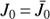 $ J_0\,{=}\,\bar{J}_0 $