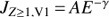 $ J_{Z{\ge}1,\rm V1}\,{=}\,AE^{-\gamma} $