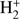 ${\rm{H}}_2^ + \ $