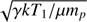 $ \sqrt{\gamma kT_1/\mu m_p} $