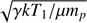 $ \sqrt{\gamma kT_1/{\mu} m_p} $