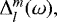 ${\mathrm{\Delta}}_l^m(\omega),$