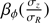 $ \beta _\phi {{\sigma _Z } \over {\sigma _R }} $