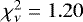 $\chi^2_{\nu} = 1.20$