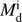 $M_{\rm d}^{\rm i}$