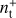 $ \textstyle n_\mathrm t^+ $