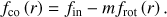 $ \begin{aligned} f_\mathrm{co}\left(r\right) = f_\mathrm{in} - mf_\mathrm{rot}\left(r\right). \end{aligned} $