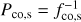 $ {P_{{\rm{co,s}}}} = f_{{\rm{co,s}}}^{ - 1}\ $