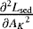 $\frac{\partial^2 L_{\mathrm{sed}}}{\partial {A_K}^2}$