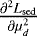 ${{\frac{\partial^2 L_{\mathrm{sed}}}{\partial \mu_d^2}}}$
