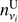 $ n_{{\nu _i}}^{\rm{U}} $