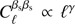$ C_\ell ^{{\beta _{\rm{s}}}{\beta _{\rm{s}}}} \propto {\ell ^\gamma } $