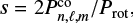 $s=2P_{n,\ell,m}^\mathrm{co}/P_\mathrm{rot}$