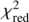 $\chi _{{\rm{red}}}^2$