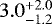 $3.0^{&#x002B;2.0}_{-1.2}$