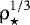 $\rho_{\star}^{1/3}$