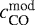 $c^{\textrm{mod}}_{\textrm{CO}}$