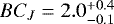 $BC_{J}=2.0^{&#x002B;0.4}_{-0.1}$