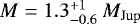 $M=1.3^{&#x002B;1}_{-0.6}~\textit{M}_{\mathrm{Jup}}$