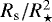 ${{R}_{\textrm{s}} /{R}_{\star}^{2}}$