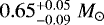 $0.65^{&#x002B;0.05}_{-0.09}\; M_{\odot}$