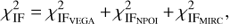 $ \chi _{{\rm IF}}^2 = \chi _{{\rm IF}_{{\rm VEGA}} }^2 + \chi _{{\rm IF}_{{\rm NPOI}} }^2 + \chi _{{\rm IF}_{{\rm MIRC}} }^2 , $
