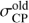 $ \sigma _{{\rm CP}}^{{\rm old}} $
