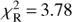 $ \chi _{\rm R}^2 = 3.78 $