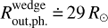 $ R_{{\rm out}, {\rm ph}.}^{{\rm wedge}} \buildrel\textstyle.\over= 29\;R_ \odot $