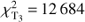 $ \chi _{{\rm T}_3 }^2 = 12684 $