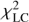 $ \chi _{{\rm LC}}^2 $