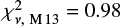 $ \chi^2_{\nu,~\mathrm{M 13}} = 0.98 $