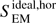 $ S_{\text{EM}}^{\text{ideal,hor}} $