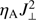 $ {{\eta }_{\text{A}}}J_{\bot }^{2} $