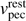 $ v_\text{pec}^\text{rest} $
