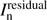 $ I_{\text{n}}^{\text{residual}} $