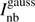 $ I_{\text{nb}}^{\text{gauss}} $