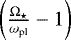$\left( \frac{\mathrm{\Omega}_{\star}}{\omega_{\textrm{pl}}}-1\right)$