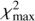 $\chi _{{\rm{max}}}^2$