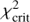 $\chi _{{\rm{crit}}}^2$
