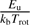 $ \frac{E_{\mathrm{u}}}{k_{\mathrm{b}}T_{\mathrm{rot}}} $
