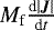 $M_{\textrm{f}}\frac{\textrm{d}|\boldsymbol{J}|}{\textrm{d}t}$