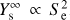 $ \textstyle Y_\mathrm s^\infty\propto S_\mathrm e^2 $