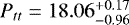 $P_{tt}=18.06^{&#x002B;0.17}_{-0.96}$