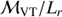$ {{\cal M}_{VT}}/{L_r} $