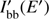 $ {I'_{{\rm{bb}}}}\left( {E'} \right) $