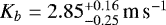 $K_b=2.85_{-0.25}^{&#x002B;0.16}\,\textrm{m\,s}^{-1}$